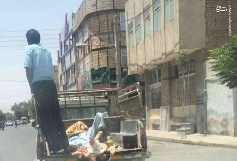 انتقال بیمار با وانت در قم!