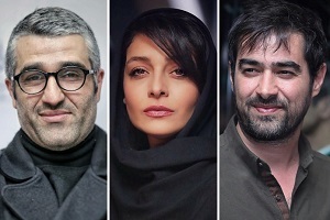 پژمان جمشیدی در کنار شهاب حسینی و ساره بیات!