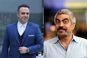 سروش صحت و بهرنگ علوی با گریم دیدنی در فیلمی جدید + عکس