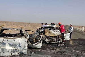 مرگ دردناک ۵ نفر در تصادف ۲ سمند