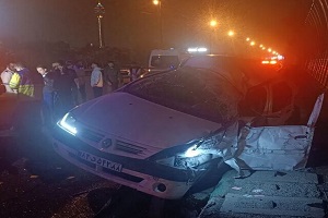 حادثه مرگبار برای سرنشین ال ۹۰ در اتوبان حکیم
