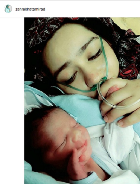 زهرا خاتمی راد مادر شد زهرا خاتمی راد مادر شد