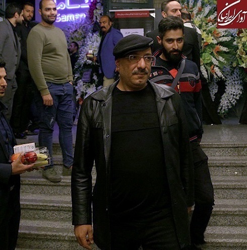 امیر جعفری در مراسم ختم پدر محسن چاوشی