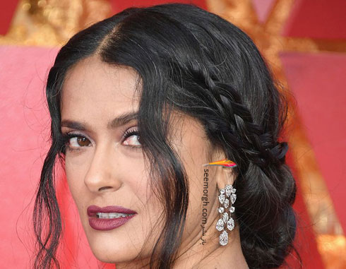 مدل گوشواره کوتاه در اسکار 2018 - سلما هایک Salma Hayek مدل گوشواره کوتاه در اسکار 2018 - سلما هایک Salma Hayek