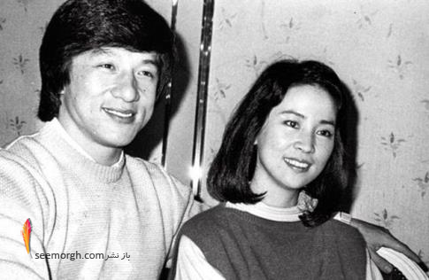 جکی چان و همسرش در جوانی جکی چان,همسر جکی چان,Joan Lin,خیانت
