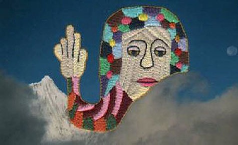 Textile Art اثری از Wayne Lo آثار هنری خلافکاران,هنرمندان بزهکار,هنرمندانی که جنایتکار بودند,جنایتکارانی که هنرمند بودند,خلافکاران هنرمند