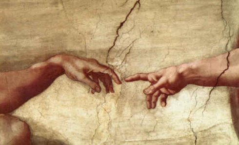 بخشی از نقاشی «آفرینش نهایی» میکل آنژ, میکلانجلو,نقاشی های میکل آنژ,آفرینش نهایی