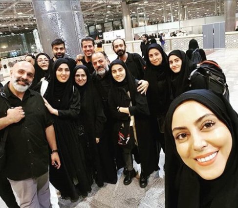 بازیگران در پیاده روی اربعین بازیگران در پیاده روی اربعین