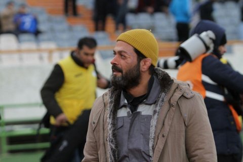 گریم پژمان بازغی در ورزشگاه آزادی