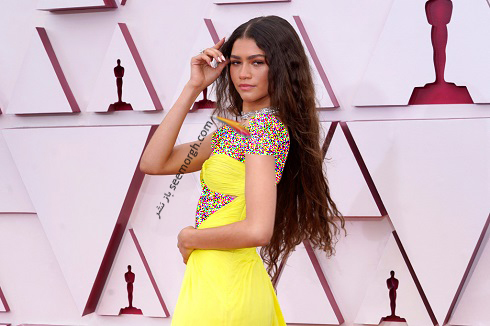 زندیا Zendaya روی فرش قرمز اسکار 2021