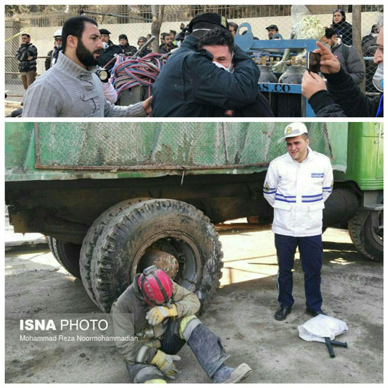 باز هم اشک آتش نشانان جاری شد باز هم اشک آتش نشانان جاری شد