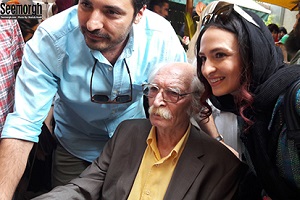 تصاویر گلاره عباسی, حسین علیزاده و لوریس چکناواریان در تولد محمود دولت آبادی