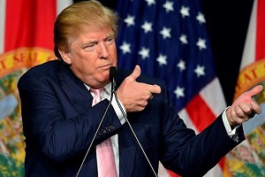 تصویر یک نقاشی کودکانه از ترامپ که به حراج گذاشته شد!