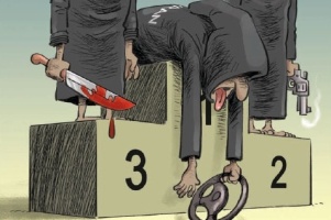 کارتون روز: رکوردزنی ایرانی ها بخاطر تصادف و مرگ