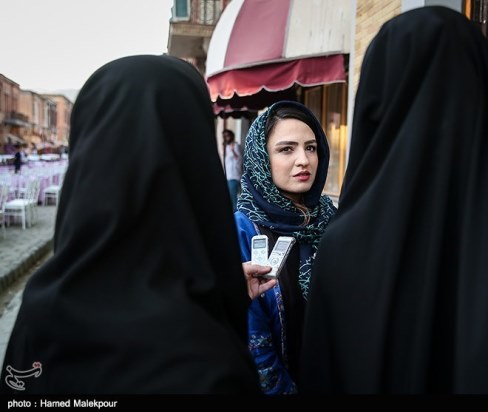 گلاره عباسی در رونمایی از سریال شهرزاد
