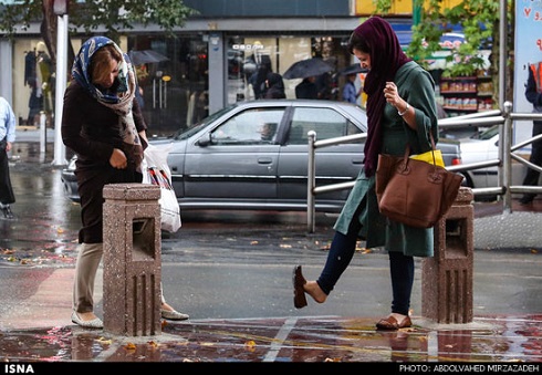 بارش شدید باران در تهران