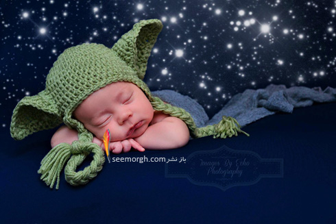 عکاسی از نوزاد بر اساس شخصیت Baby Yoda