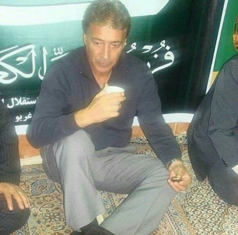 عکس ناصر حجازی در مراسم عزاداری