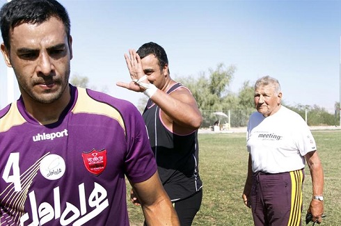 تمرین پرسپولیسی‌ها با احسان حدادی