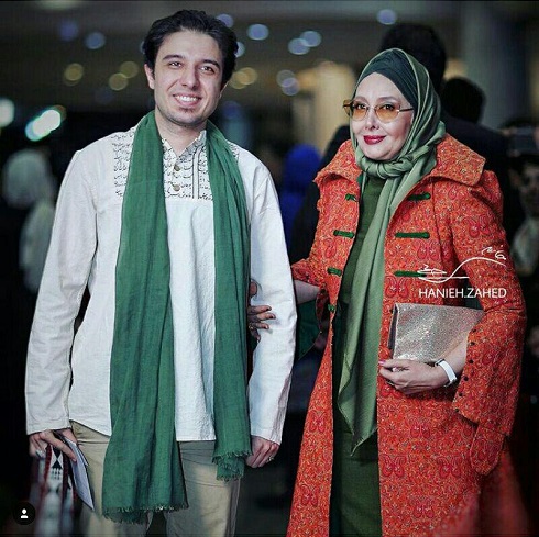کتایون ریاحی و پسرش در جشن حافظ کتایون ریاحی و پسرش در جشن حافظ