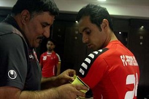 تشویق جالب هادی نوروزی در والیبال
